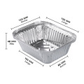 No.2 aluminum foil container with lid